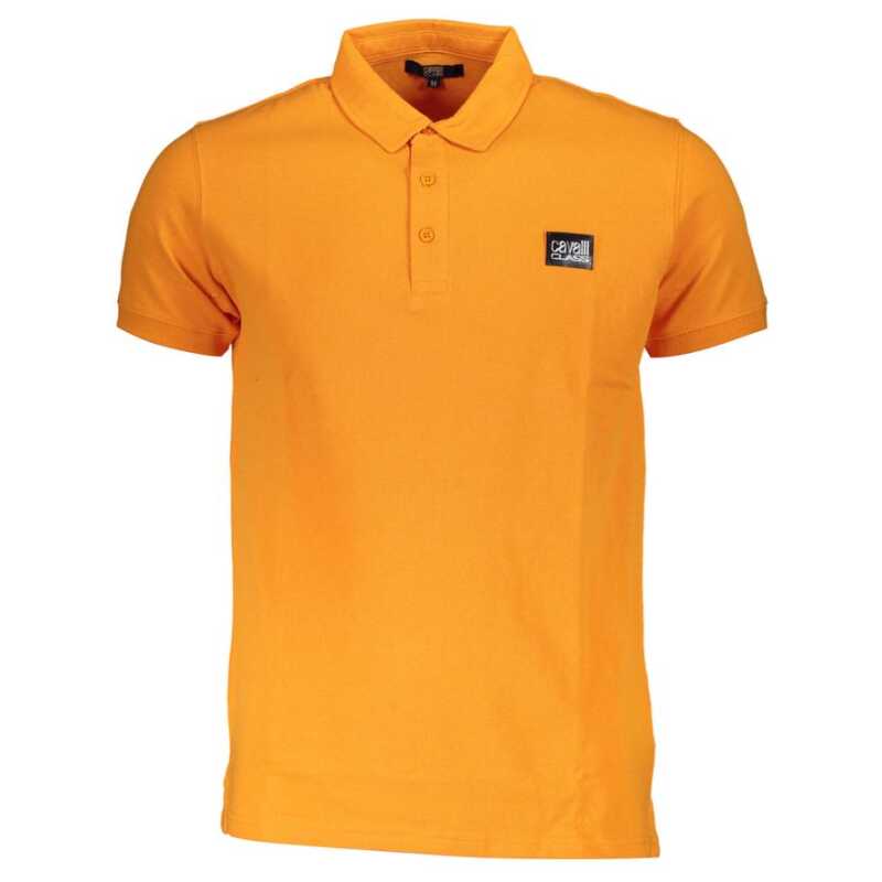 Cavalli Class Orange Cotton Polo Shirt, theFeinheit
