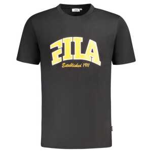 Fila Black Cotton Men T-Shirt