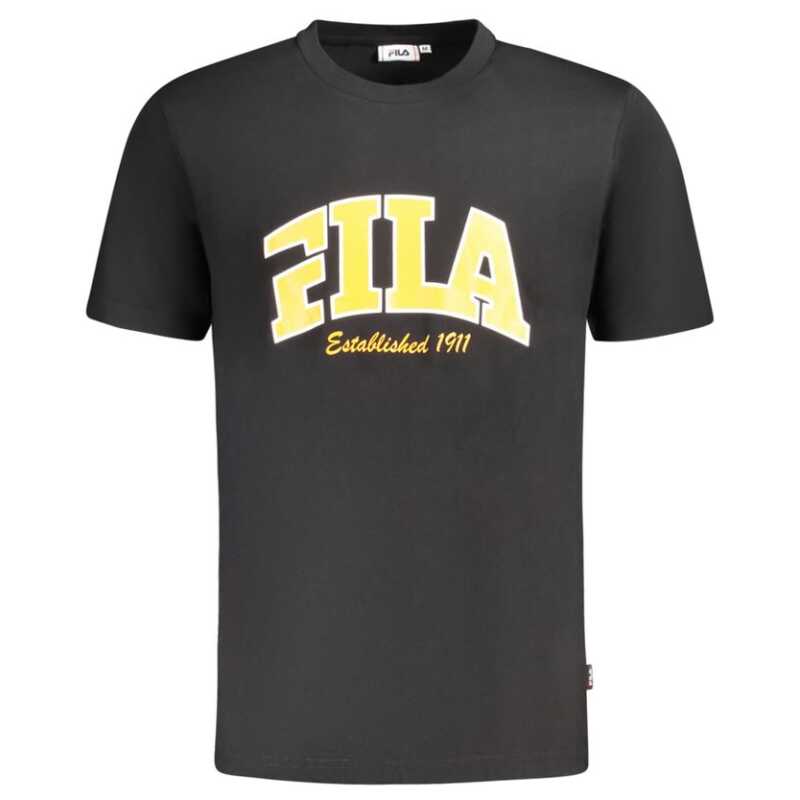 Fila Black Cotton Men T-Shirt, theFeinheit
