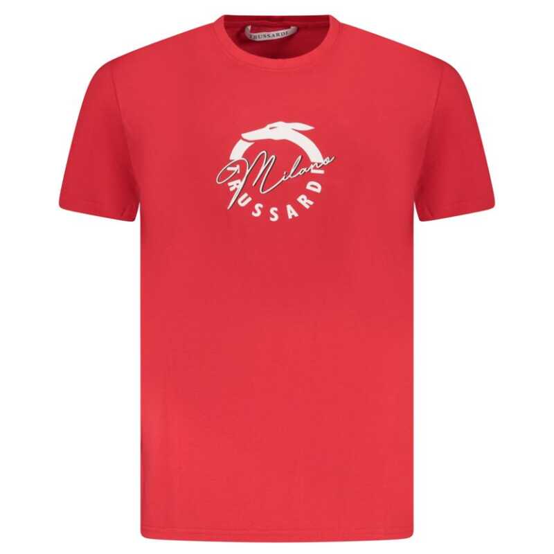 Trussardi Red Cotton Men T-Shirt, theFeinheit