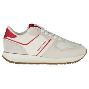 Tommy Hilfiger Red Leather Women Sneaker