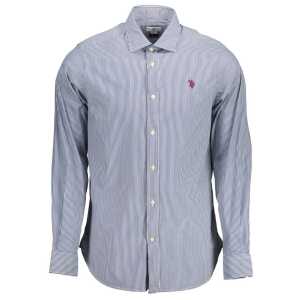 U.S. POLO ASSN. Blue Cotton Men Shirt