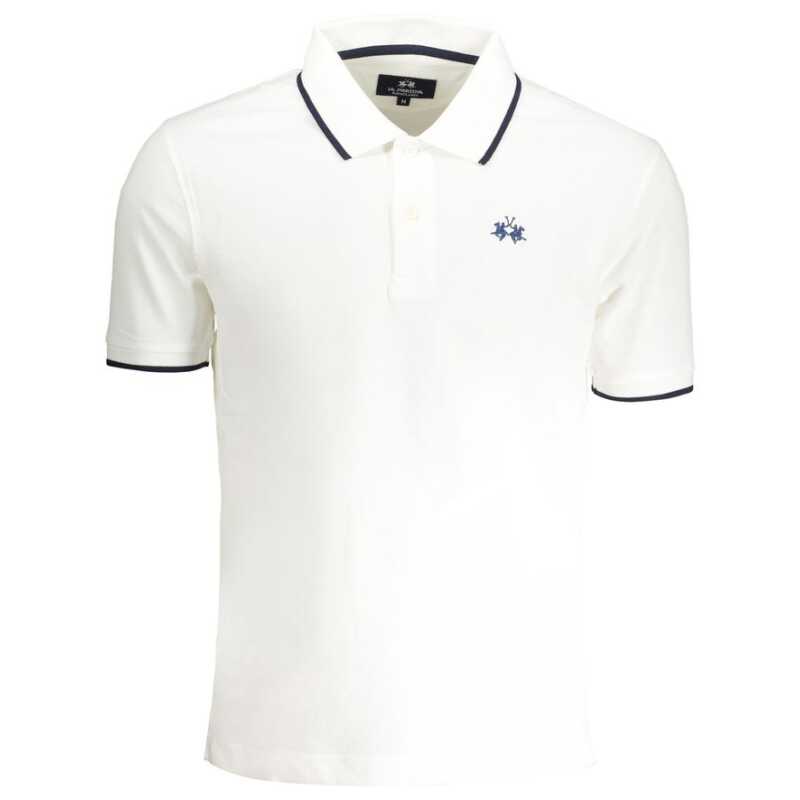La Martina White Cotton Men Polo Shirt, theFeinheit