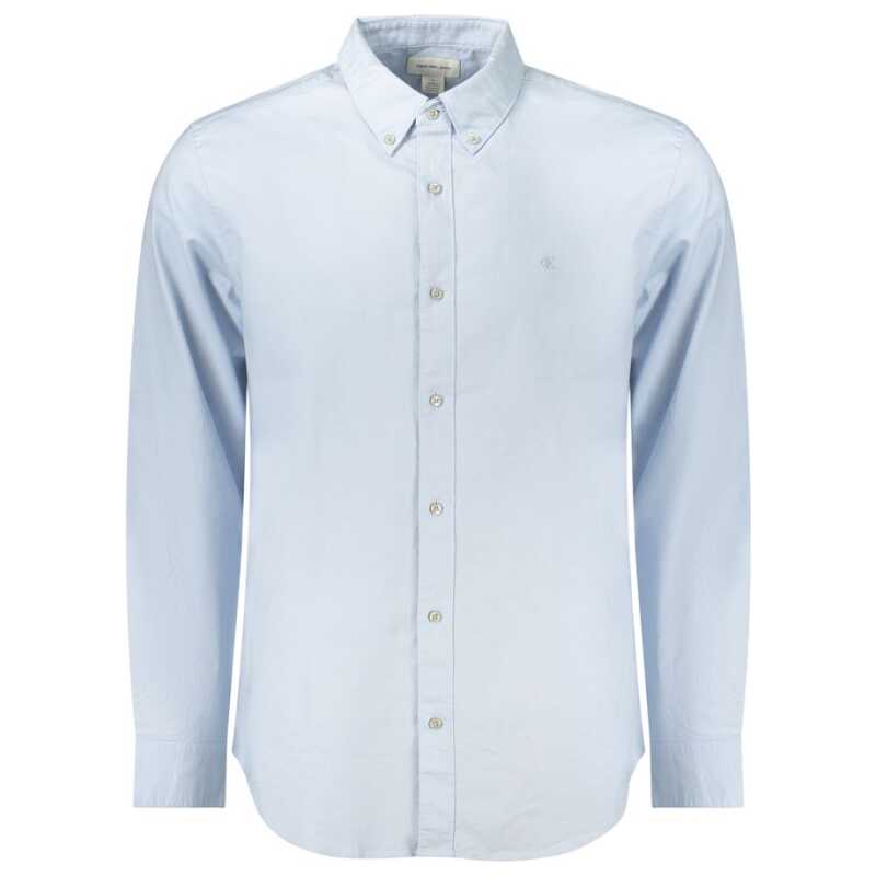 Calvin Klein Light Blue Cotton Men Shirt, theFeinheit