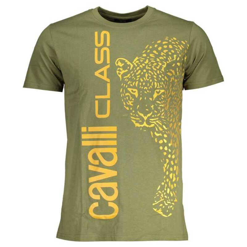 Cavalli Class Green Cotton T-Shirt, theFeinheit