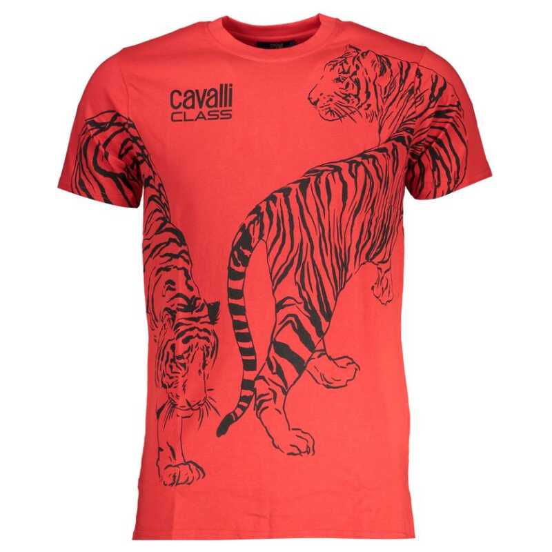 Cavalli Class Red Cotton T-Shirt, theFeinheit