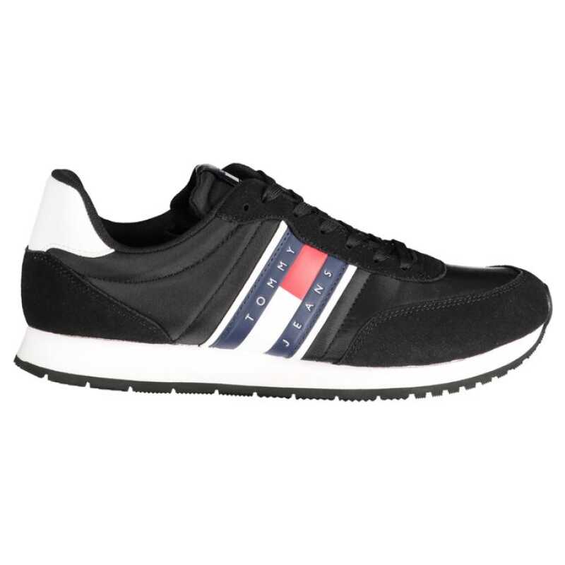 Tommy Hilfiger Black Polyester Sneaker, theFeinheit