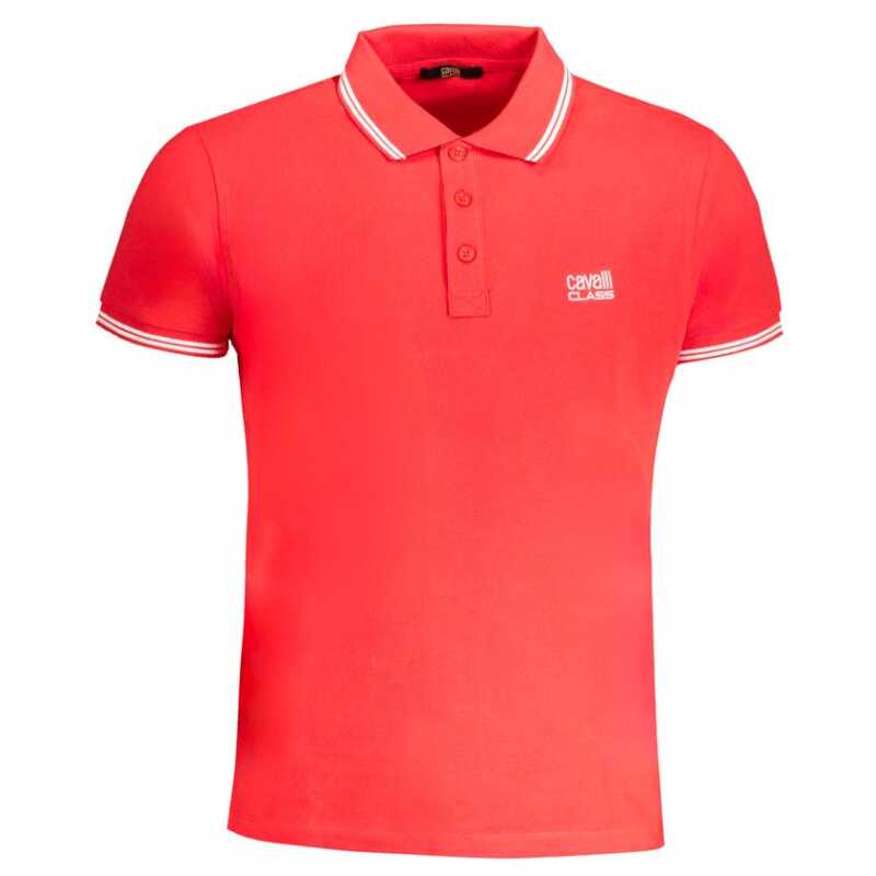 Cavalli Class Red Cotton Polo Shirt, theFeinheit