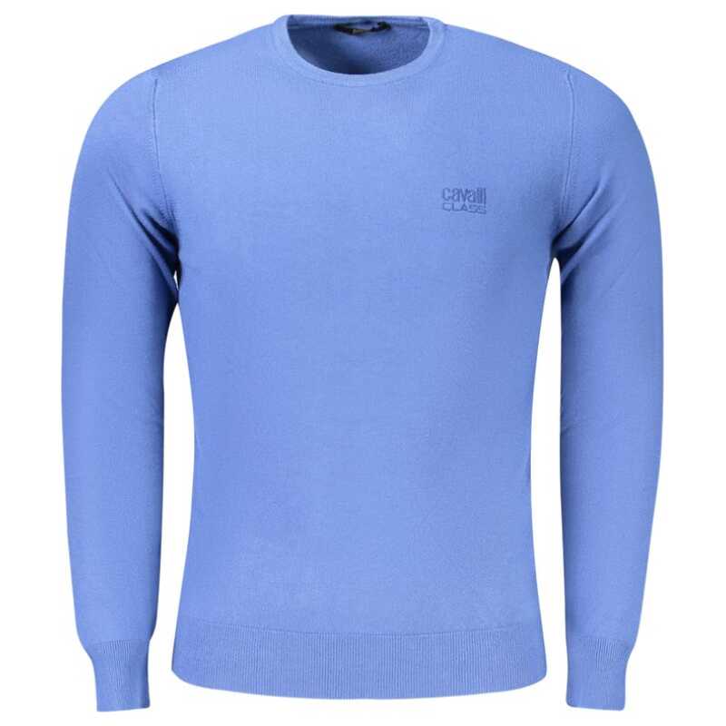 Cavalli Class Blue Viscose Men Sweater, theFeinheit