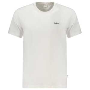 Pepe Jeans White Cotton Men T-Shirt