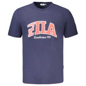 Fila Blue Cotton Men T-Shirt