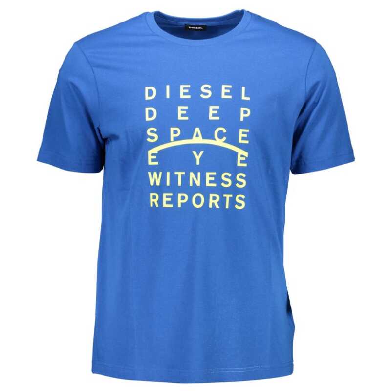 Diesel Blue Cotton Men T-Shirt, theFeinheit