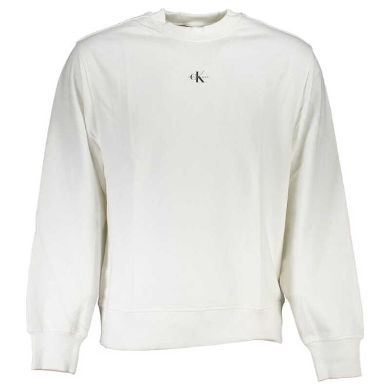Calvin Klein White Cotton Men Sweater, theFeinheit