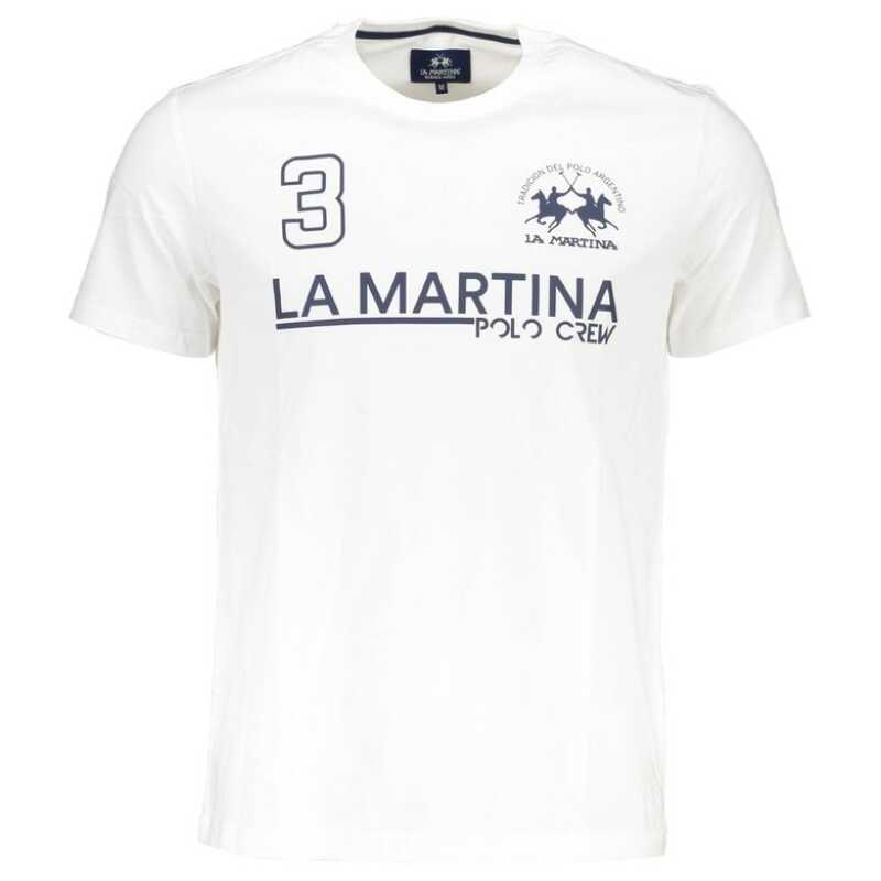 La Martina White Cotton Men T-Shirt, theFeinheit