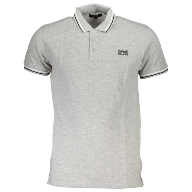 Cavalli Class Brown Cotton Men Polo Shirt, theFeinheit