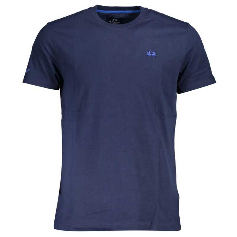 La Martina Blue Cotton Men TShirt, theFeinheit