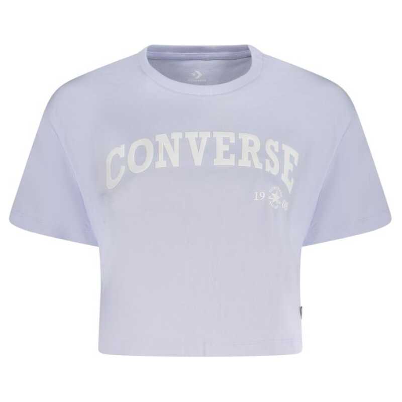 Converse Purple Cotton Women T-Shirt, theFeinheit