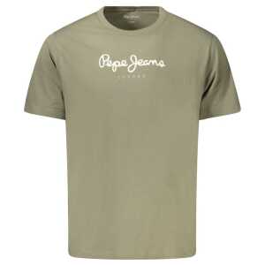 Pepe Jeans Green Cotton Men T-Shirt