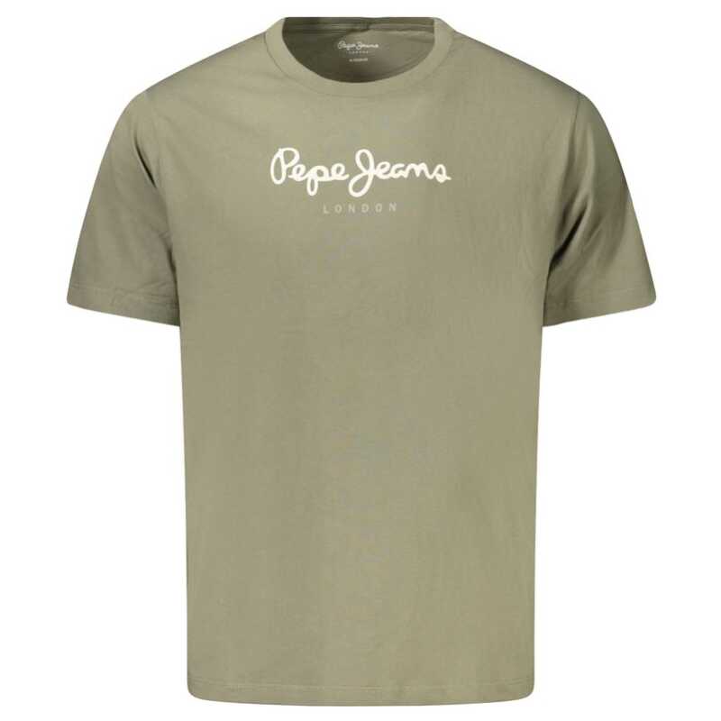 Pepe Jeans Green Cotton Men T-Shirt, theFeinheit