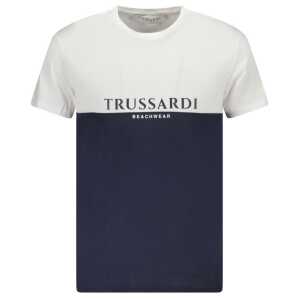 Trussardi White Cotton Men T-Shirt