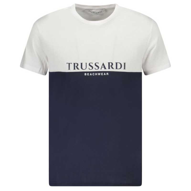 Trussardi White Cotton Men T-Shirt, theFeinheit