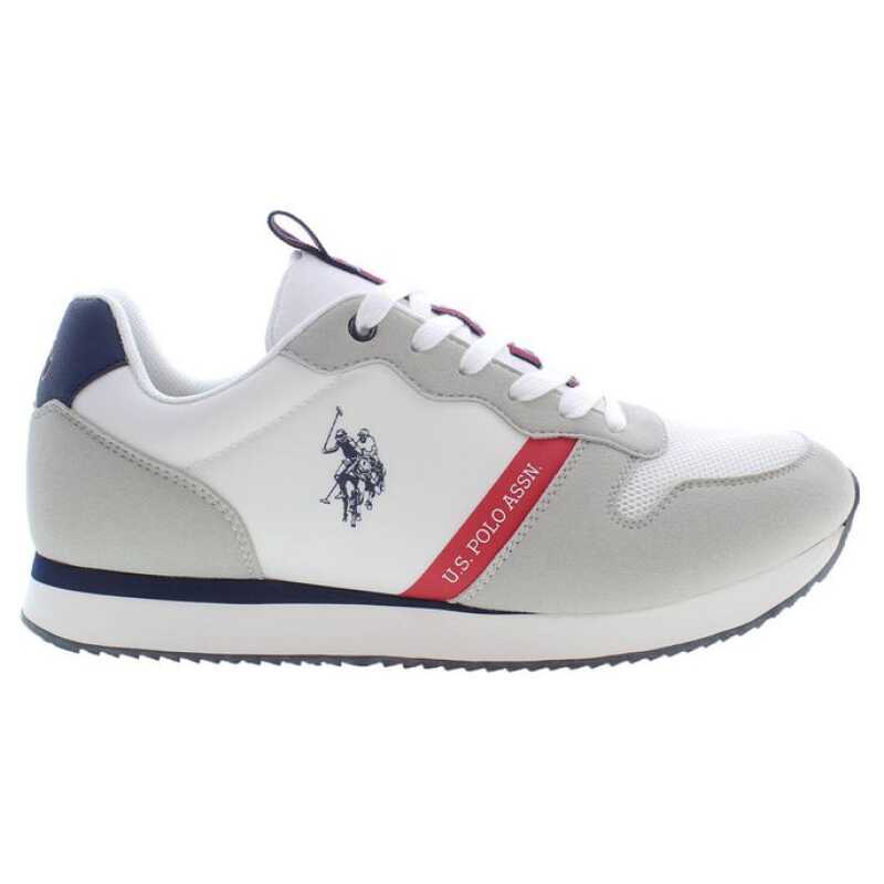 U.S. POLO ASSN. White Polyester Men Sneaker, theFeinheit