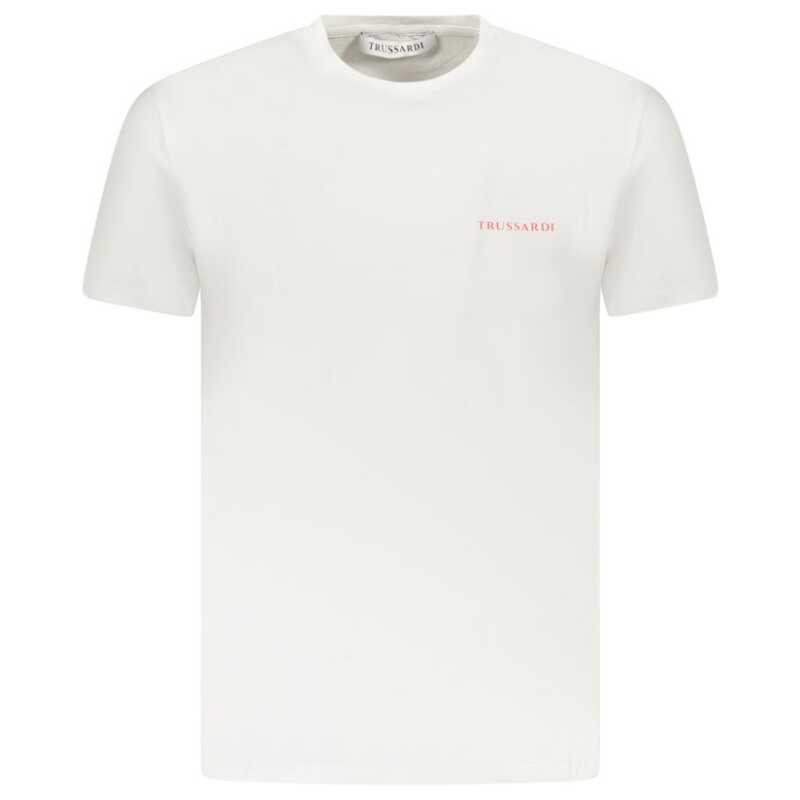 Trussardi White Cotton Men T-Shirt, theFeinheit