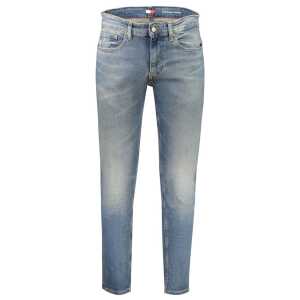 Tommy Hilfiger Blue Cotton Slim Men Jeans