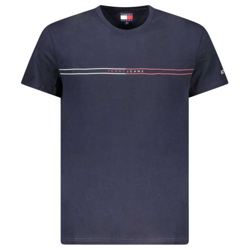 Tommy Hilfiger Blue Cotton Men T-Shirt, theFeinheit