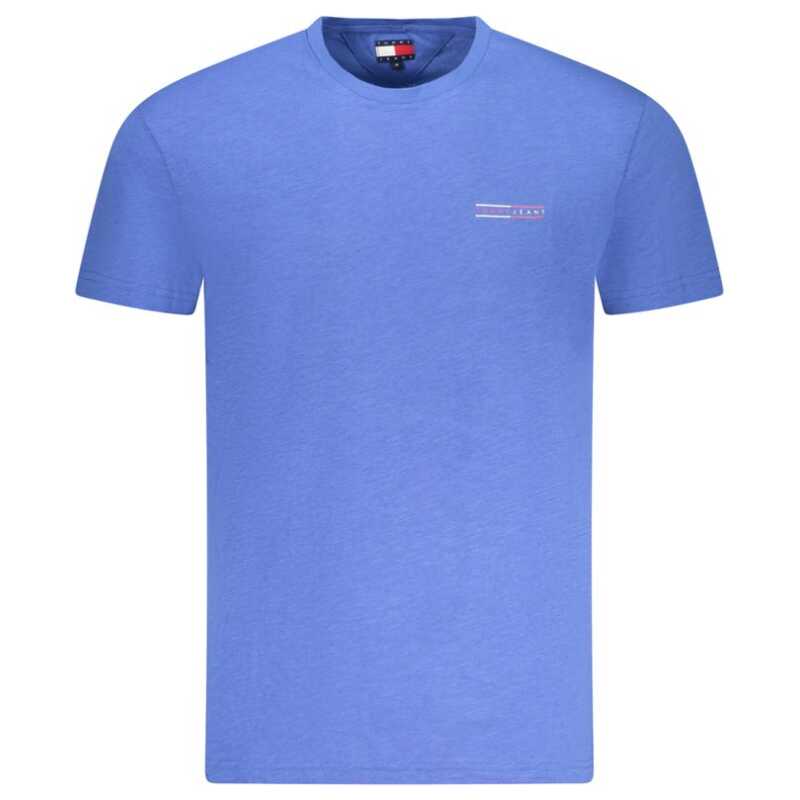 Tommy Hilfiger Blue Cotton Men T-Shirt, theFeinheit