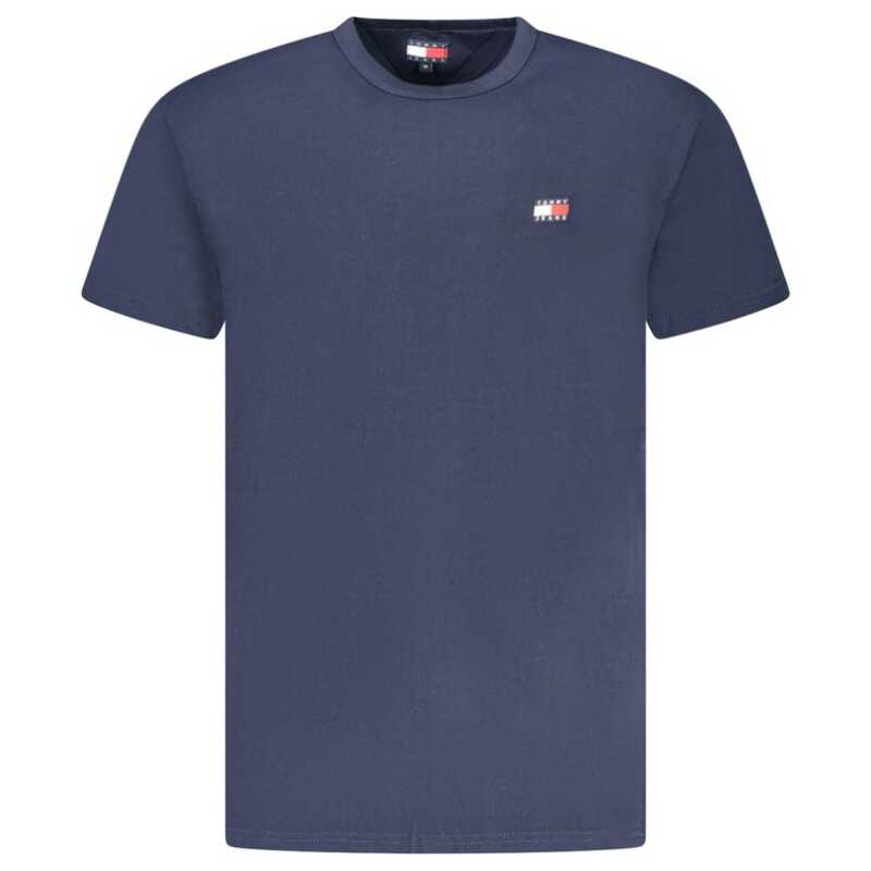 Tommy Hilfiger Blue Cotton Men T-Shirt, theFeinheit