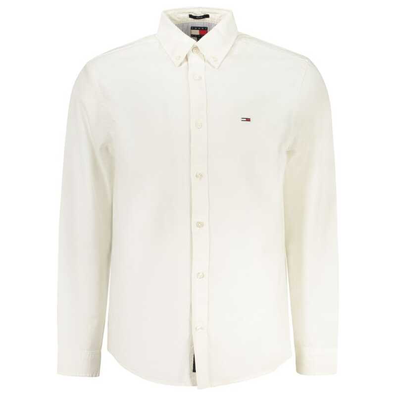 Tommy Hilfiger White Cotton Men Shirt, theFeinheit