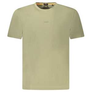 Hugo Boss Green Cotton Men TShirt