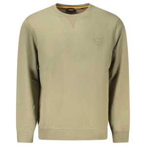 Hugo Boss Green Cotton Men Sweater