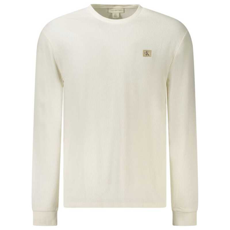 Calvin Klein White Cotton Men Sweater, theFeinheit