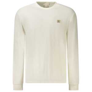 Calvin Klein White Cotton Men Sweater