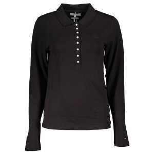 Tommy Hilfiger Black Cotton Polo Shirt