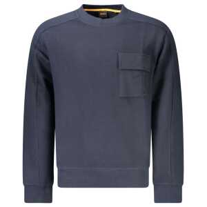 Hugo Boss Blue Cotton Sweater