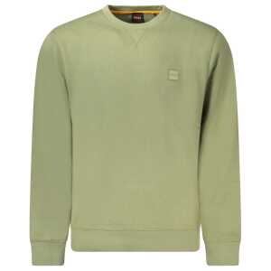 Hugo Boss Green Cotton Sweater