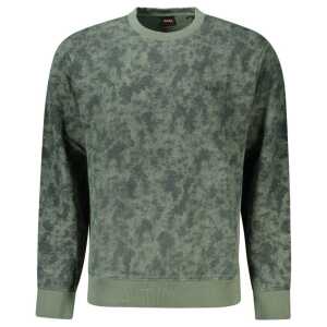 Hugo Boss Green Cotton Sweater