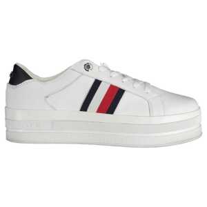 Tommy Hilfiger White Polyester Sneaker