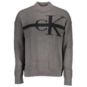 Calvin Klein Gray Cotton Sweater