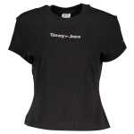 Tommy Hilfiger Black Cotton Tops & T-Shirt