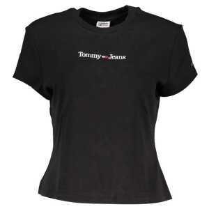 Tommy Hilfiger Black Cotton Tops & T-Shirt