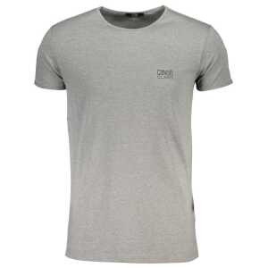 Cavalli Class Gray Cotton T-Shirt