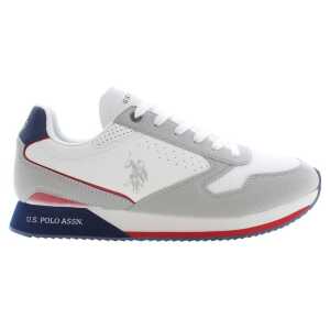 U.S. POLO ASSN. White Polyester Sneaker