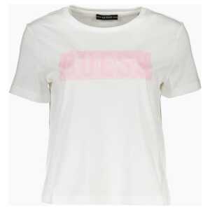 Guess Jeans White Cotton Tops & T-Shirt