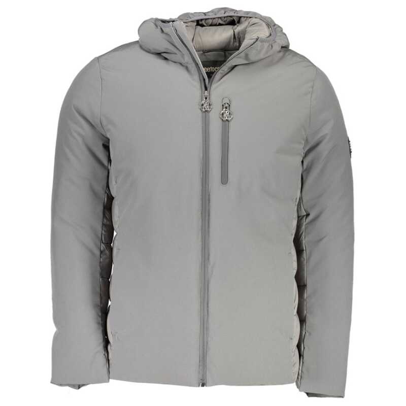Roberto Cavalli Gray Polyester Jacket, theFeinheit