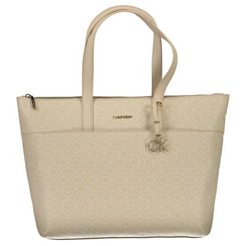 Calvin Klein Beige Polyethylene Handbag, theFeinheit