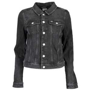Tommy Hilfiger Black Cotton Jackets & Coat